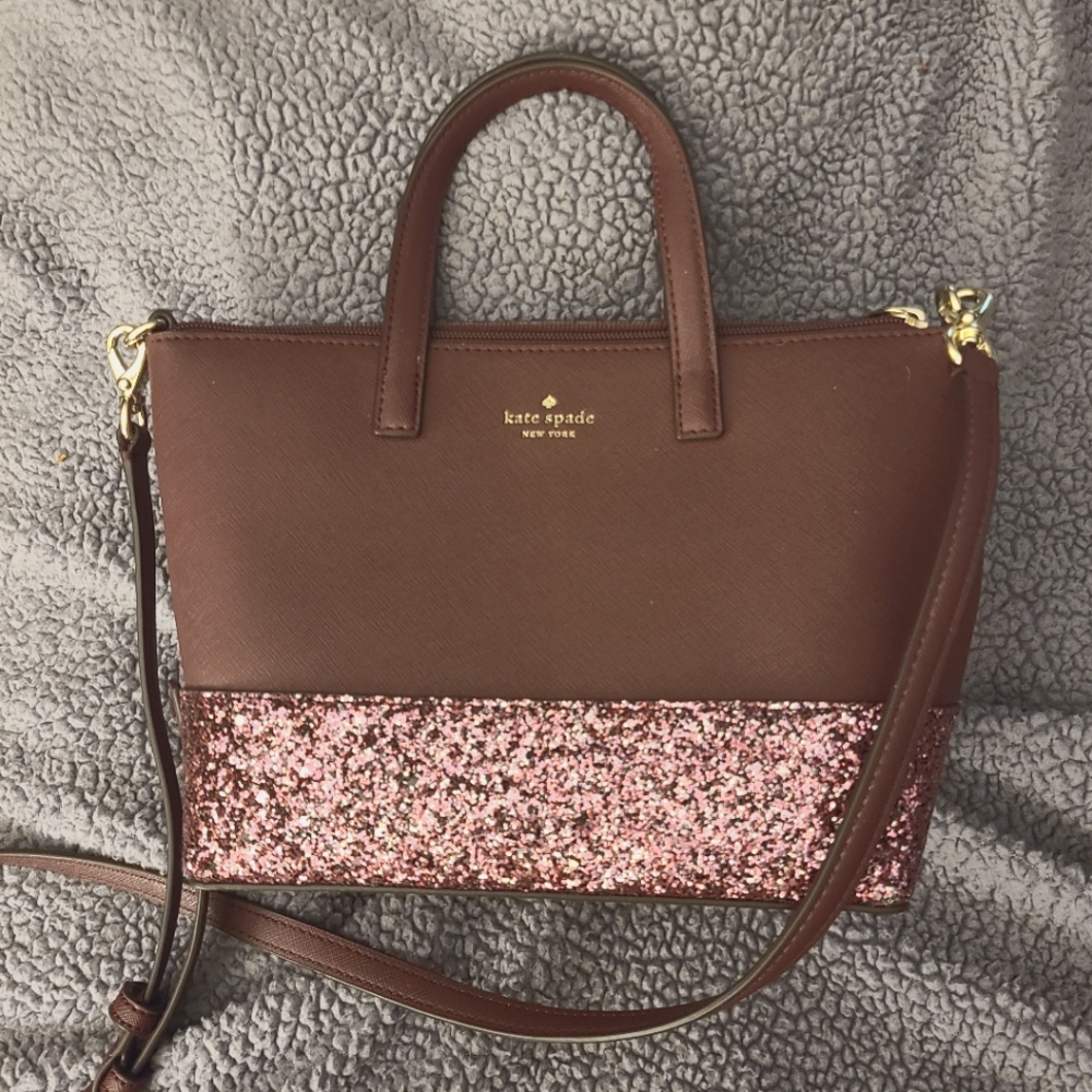 COPY - Kate Spade Ina Greta Court Glitter Crossbody Bag Top Handle Handbag